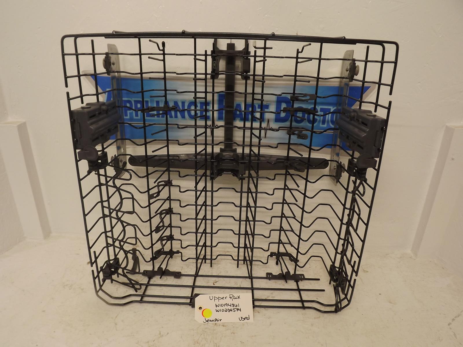 JennAir Dishwasher W10194861 W10234574 Upper Rack Used JennAir Dishwasher W10194861 W10234574 Upper Rack Used
